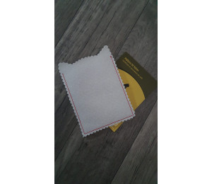 Stickserie ITH - Impfpasshülle Katzenkopf Ohren - 11 Motive Katze in 4 Varianten inkl. Blanko